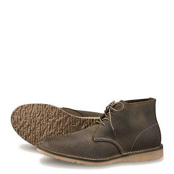 Red Wing Férfi Heritage Weekender Chukka Bakancs Olivazöld